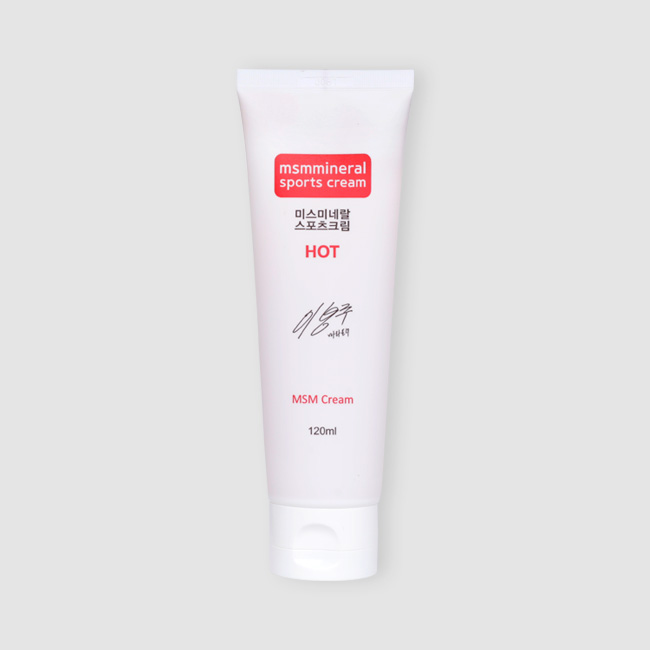 MSMINERAL Sports Cream HOT 120ml